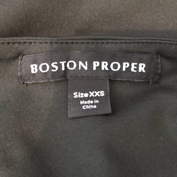Boston Proper So Modern Scoop Neck Tank Top in Proper Black Sz XXS - Picture 5 of 7